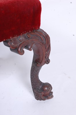 Lot 2496 - A mahogany dressing stool in the mid-18th...