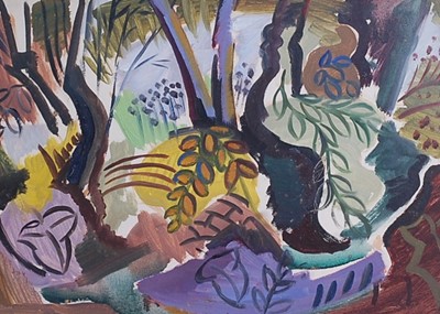 Lot 462 - Harry Walton - Trees and leaves, acrylic,...