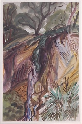 Lot 463 - John Farleigh (1900-1965) - Woodland study,...