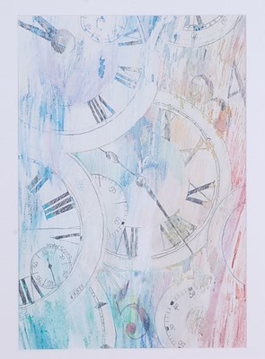 Lot 369 - Sara Kirby - Timepieces, watercolour...