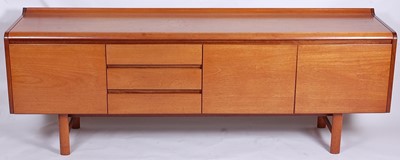 Lot 547 - A 1960s teak long sideboard by White & Newton...