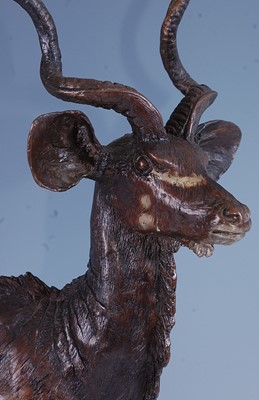Lot 355 - Robert Leggat (b.1963) - Standing Kudu, bronze...