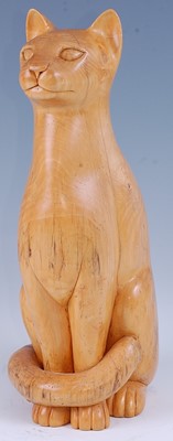 Lot 325 - A large contemporary carved sycamore model of...