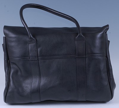 Lot 306 - A Mulberry black leather Bayswater handbag,...
