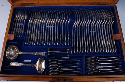 Lot 2143 - A Mappin & Webb silver extensive part cutlery...