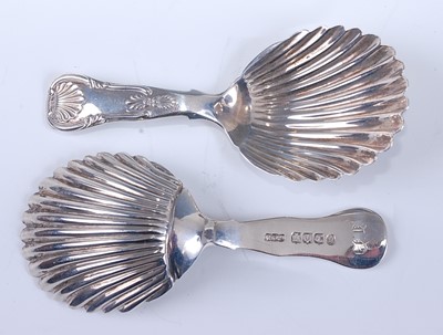 Lot 2113 - A William IV silver caddy spoon in the Kings...