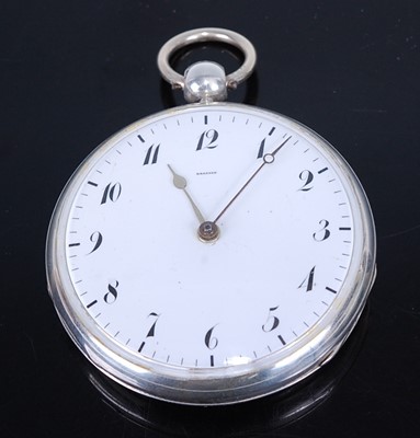 Lot 2243 - A Breguet white metal case gents open face...