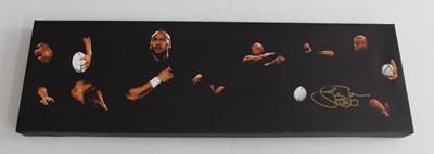 Lot 1295 - Jonah Lomu, limited edition canvas print,...