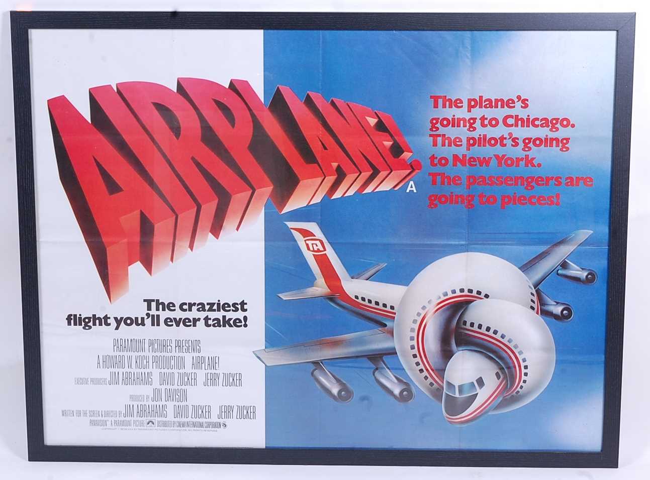 Lot 1251 - Airplane!, 1980 UK quad film poster, written...
