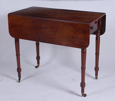 Lot 2514 - A George III mahogany Pembroke table, having a...