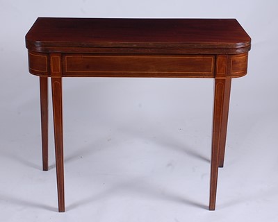 Lot 2503 - A late Georgian mahogany tea table, the...