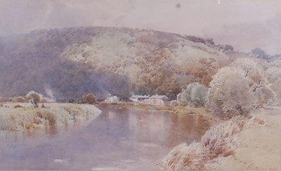 Lot 2396 - Frederick Tucker (1860-1935) - River landscape...