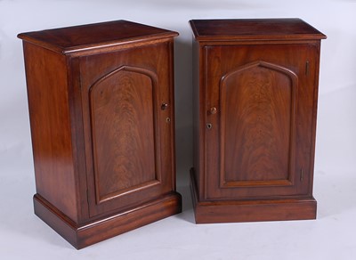 Lot 2512 - A pair of Victorian and later adapted mahogany...