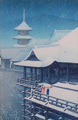 Lot 2338 - Kawase Hasui (1883-1957) - Spring Snow at...