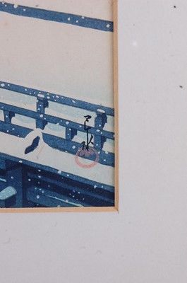 Lot 2338 - Kawase Hasui (1883-1957) - Spring Snow at...