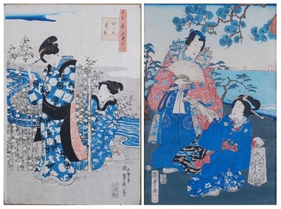 Lot 2339 - Attributed to Utagawa Kunisada II (1823-1880) -...