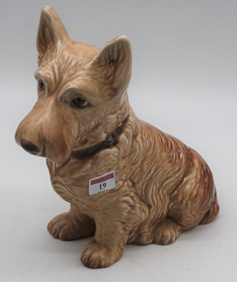 Lot 19 - A Sylvac modelled of a seated terrier, height...