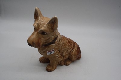 Lot 19 - A Sylvac modelled of a seated terrier, height...