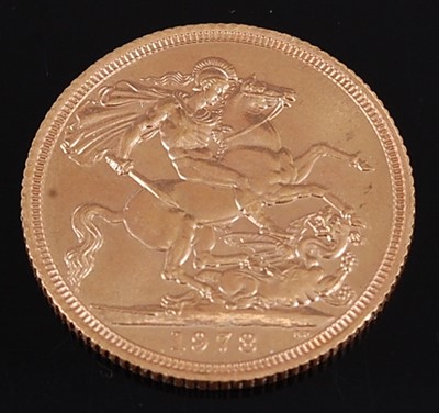 Lot 2224 - Great Britain, 1978 gold full sovereign,...