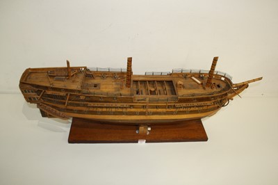 Lot 23 - A hand built wooden model of a 17th century...