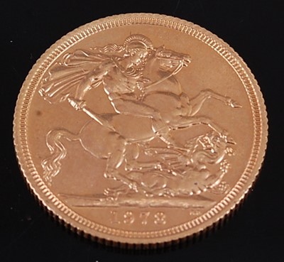 Lot 2217 - Great Britain, 1978 gold full sovereign,...