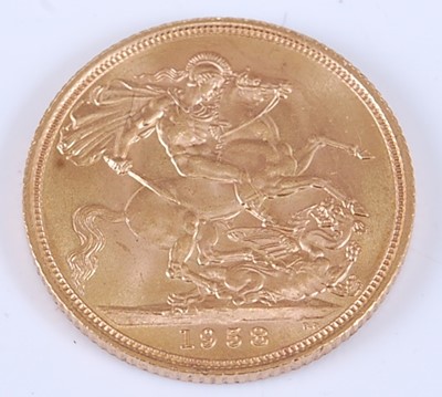 Lot 2219 - Great Britain, 1958 gold full sovereign,...