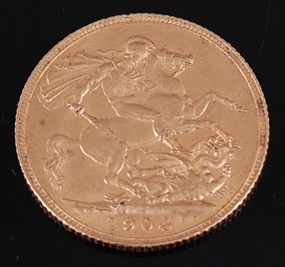 Lot 2220 - Great Britain, 1904 gold full sovereign,...