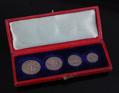 Lot 2197 - Great Britain, 1897 Maundy Money four coin set,...