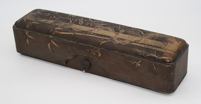 Lot 78 - A Chinese gilt and lacquered document box,...