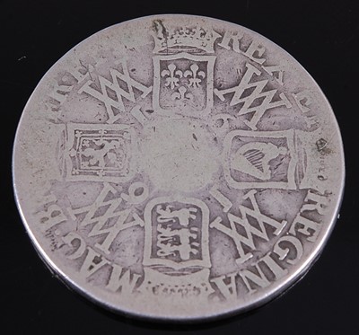 Lot 2029 - Great Britain, 1691 crown, William and Mary co-...