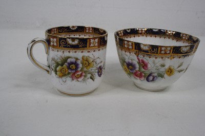 Lot 100 - An early 20th century floral decorated...