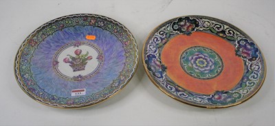 Lot 133 - Two New Hall Boumier ware lustre dishes, both...