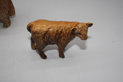 Lot 162 - A Beswick porcelain model of a longhorn cow,...