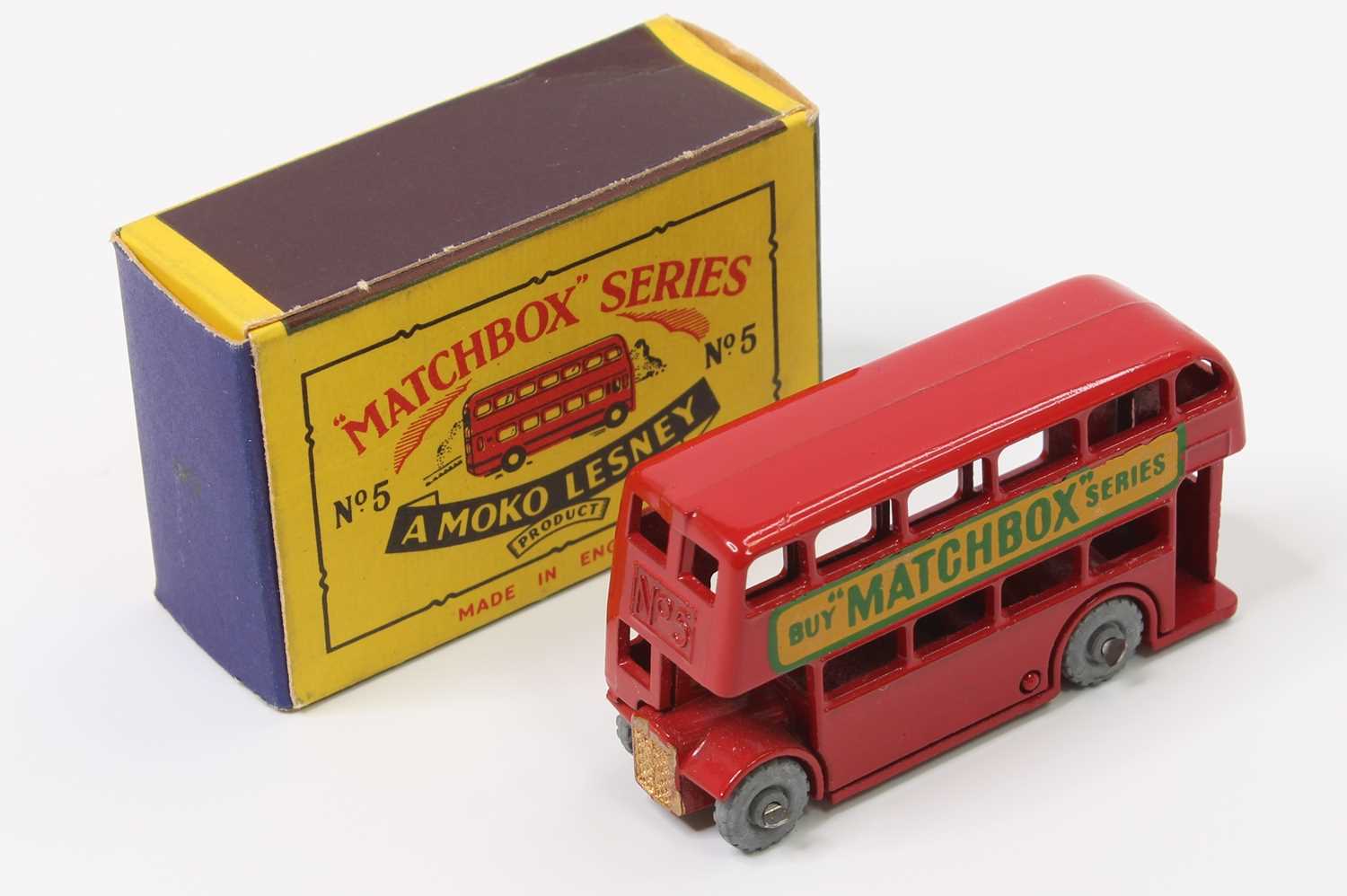 Lot 1949 - Matchbox Lesney No. 5 London Bus in red