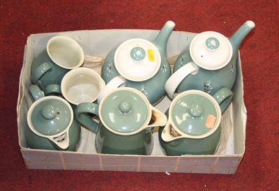 Lot 221 - A collection of Denby green glazed stoneware