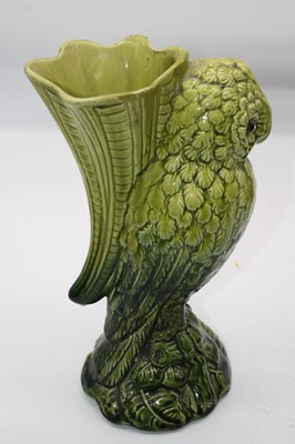 Lot 268 - A 20th century green glazed vase, in the form...
