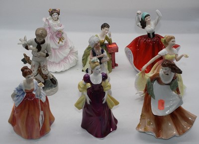 Lot 298 - A collection of various porcelain figures, to...