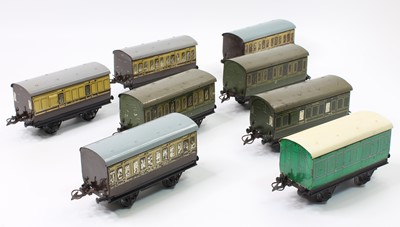 Lot 400 - Seven No.1 4-wheel coaches, 2 x pre-war SR...