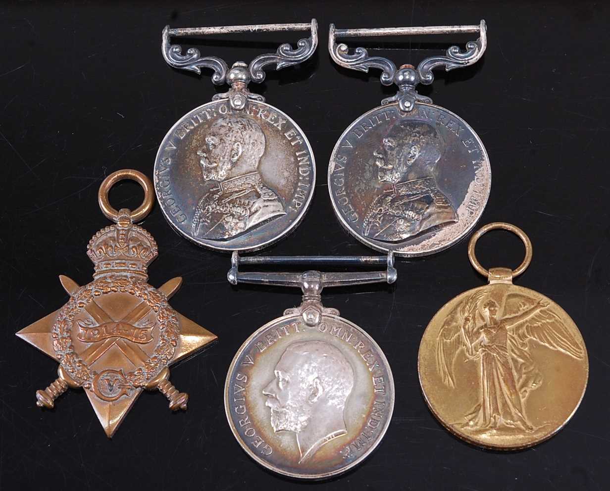 Lot 130 - A Great War Gallantry group of medals, to...