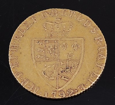 Lot 2233 - Great Britain, 1792 gold spade guinea, George...