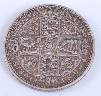 Lot 2172 - Great Britain, 1849 florin, Victoria Godless...