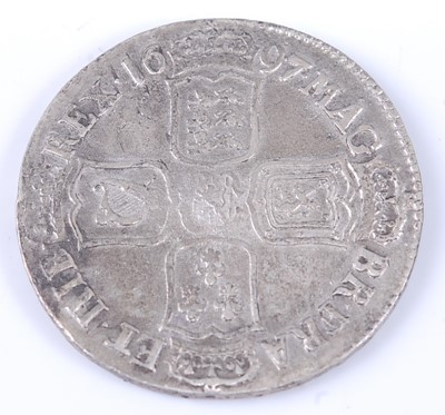 Lot 2055 - Great Britain, 1697 half crown, William III,...