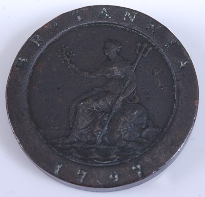 Lot 2042 - Great Britain, 1797 cartwheel penny, Soho mint,...