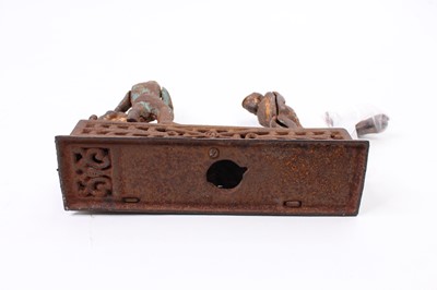 Lot 1939 - Original cast iron "Hometown" money bank,...