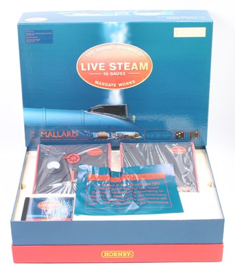 Lot 16 - Hornby 00 Gauge R1041 'Mallard' live steam set...