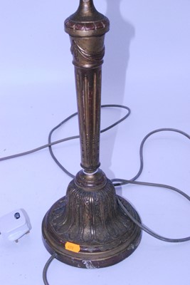 Lot 19 - A gilt wood table lamp in the form of a...