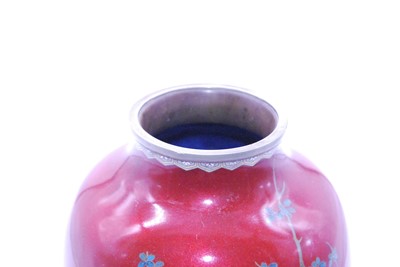 Lot 52 - An early 20th century Japanese cloisonne vase,...