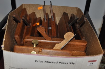 Lot 88 - A small collection of assorted beech moulding...