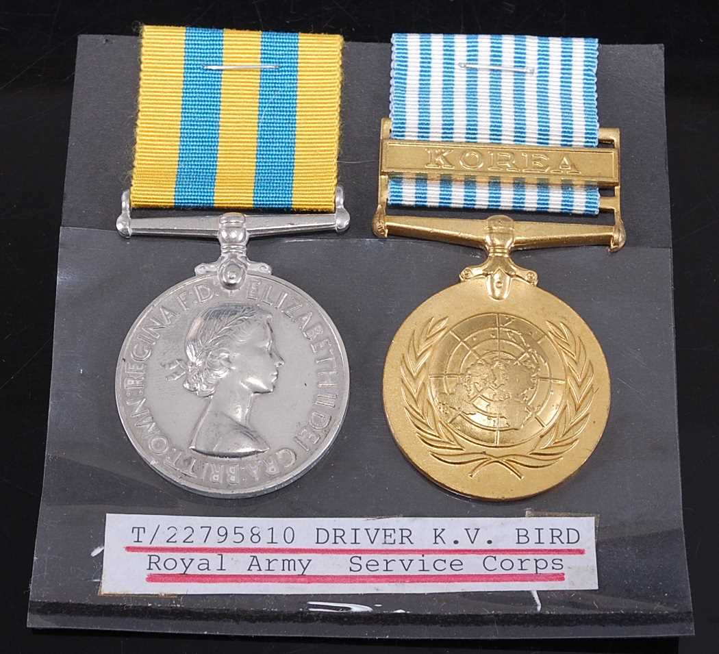 Lot 44 - A Korea medal (1950-53), naming 5836496....