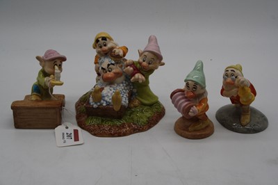 Lot 207 - A collection of four Royal Doulton Snow White...